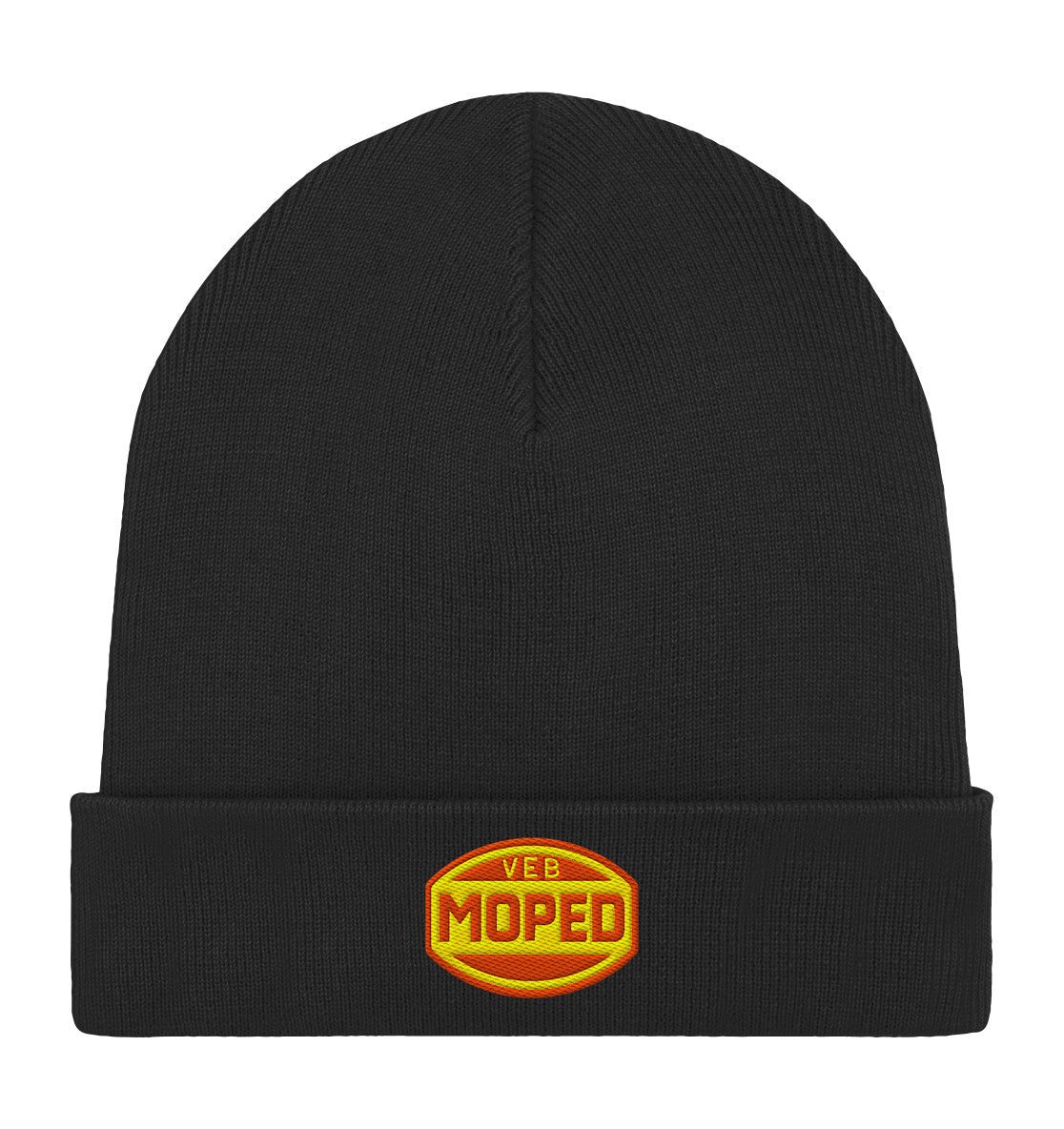 ORGANIC BEANIE BESTICKT • VEB MOPED