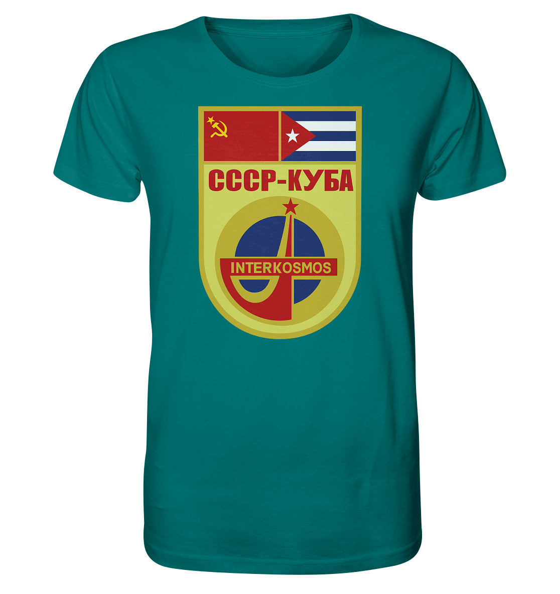 ORGANIC SHIRT UNISEX • INTERKOSMOS CCCP-KUBA WIMPEL