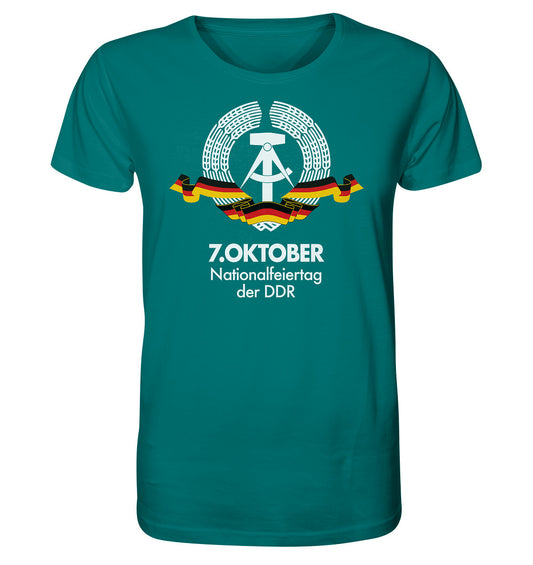 ORGANIC SHIRT UNISEX • NATIONALFEIERTAG DER DDR - 7. OKTOBER