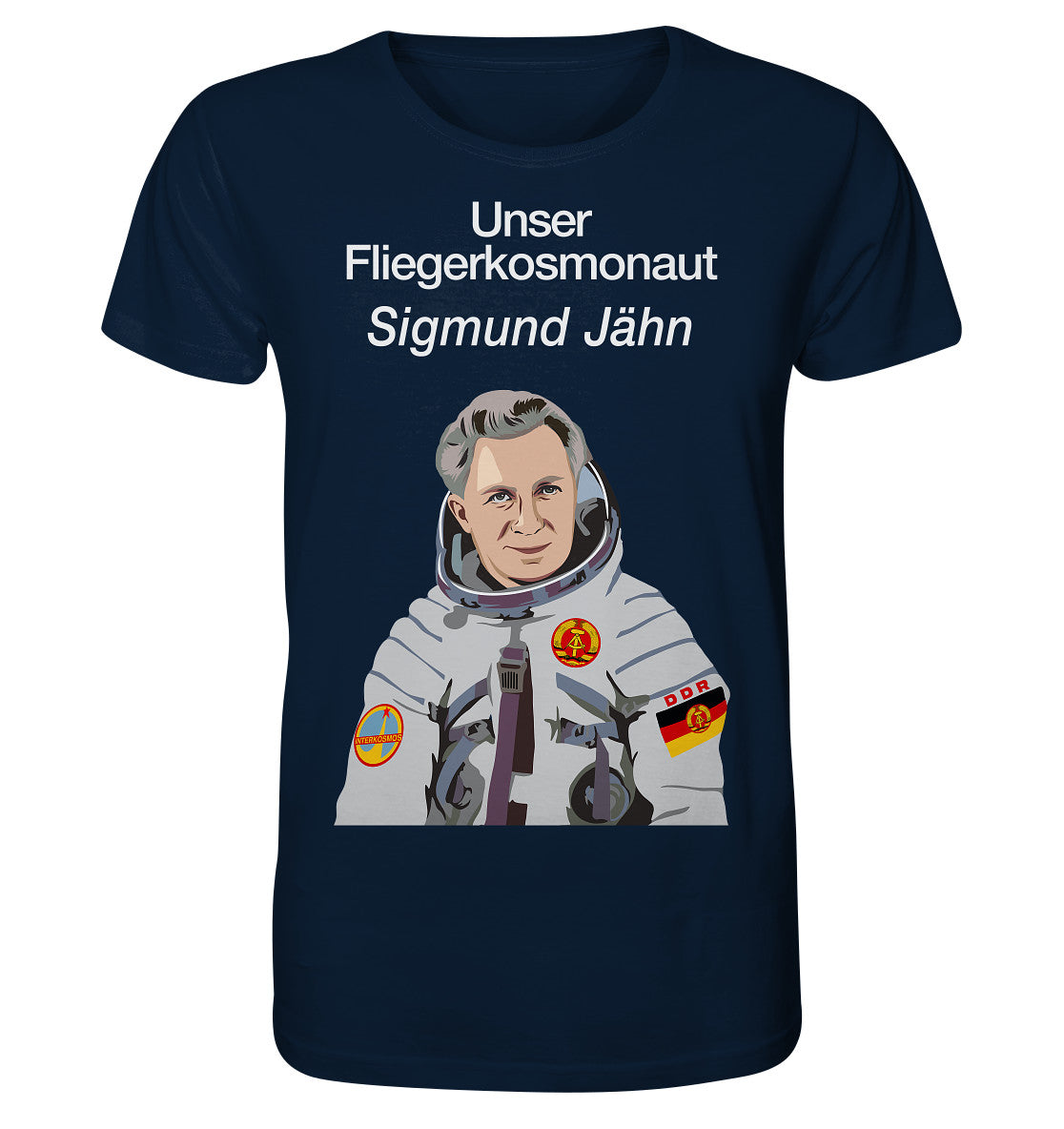 ORGANIC SHIRT UNISEX • UNSER FLIEGERKOSMONAUT SIGMUND JÄHN