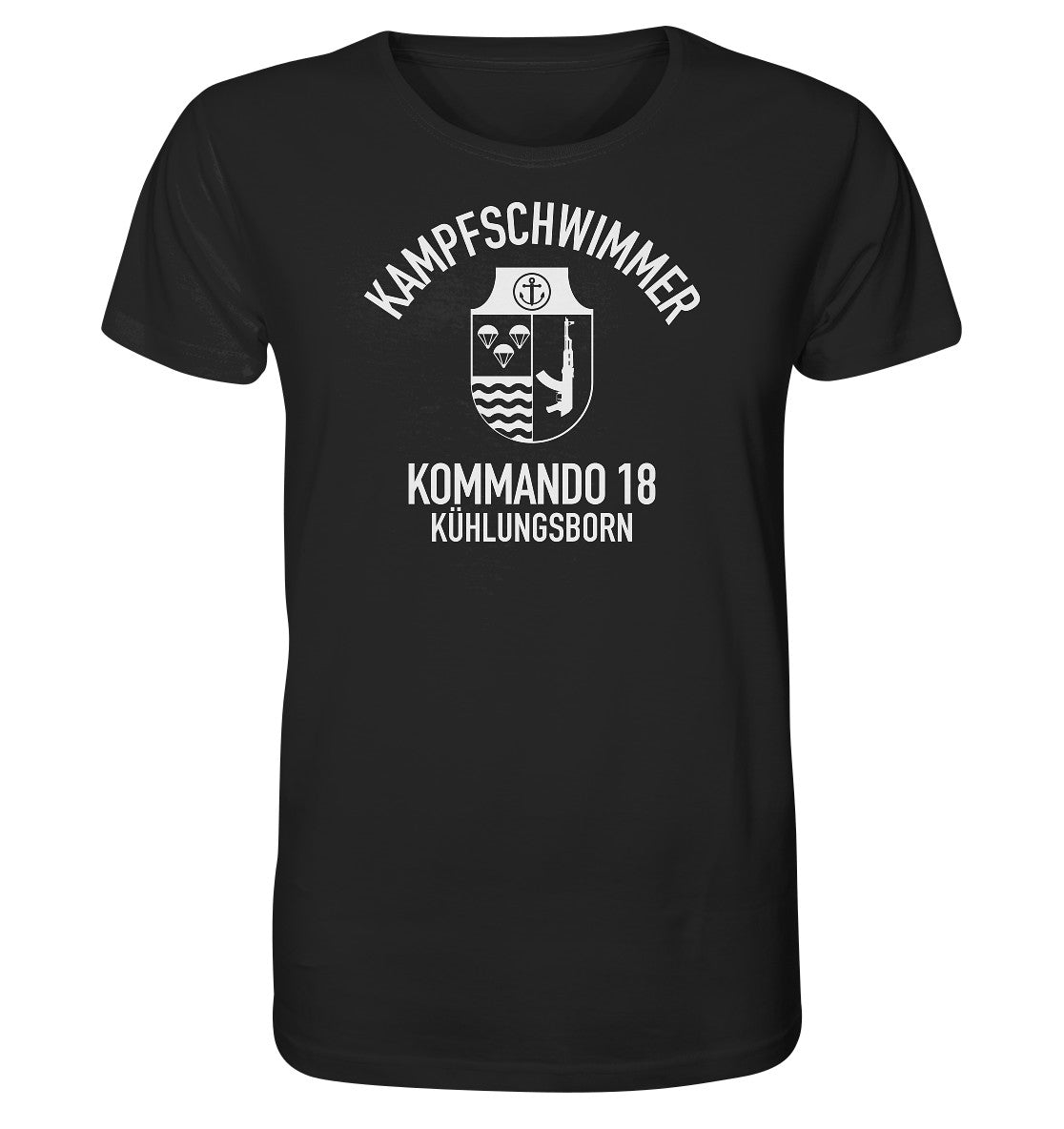 ORGANIC SHIRT UNISEX • DDR KAMPFSCHWIMMER KÜHLUNGSBORN - dunkel