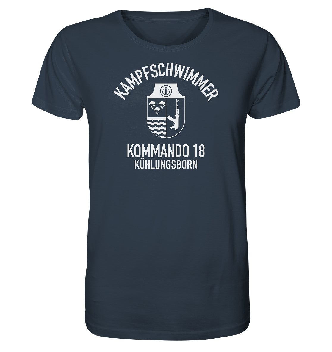 ORGANIC SHIRT UNISEX • DDR KAMPFSCHWIMMER KÜHLUNGSBORN - dunkel