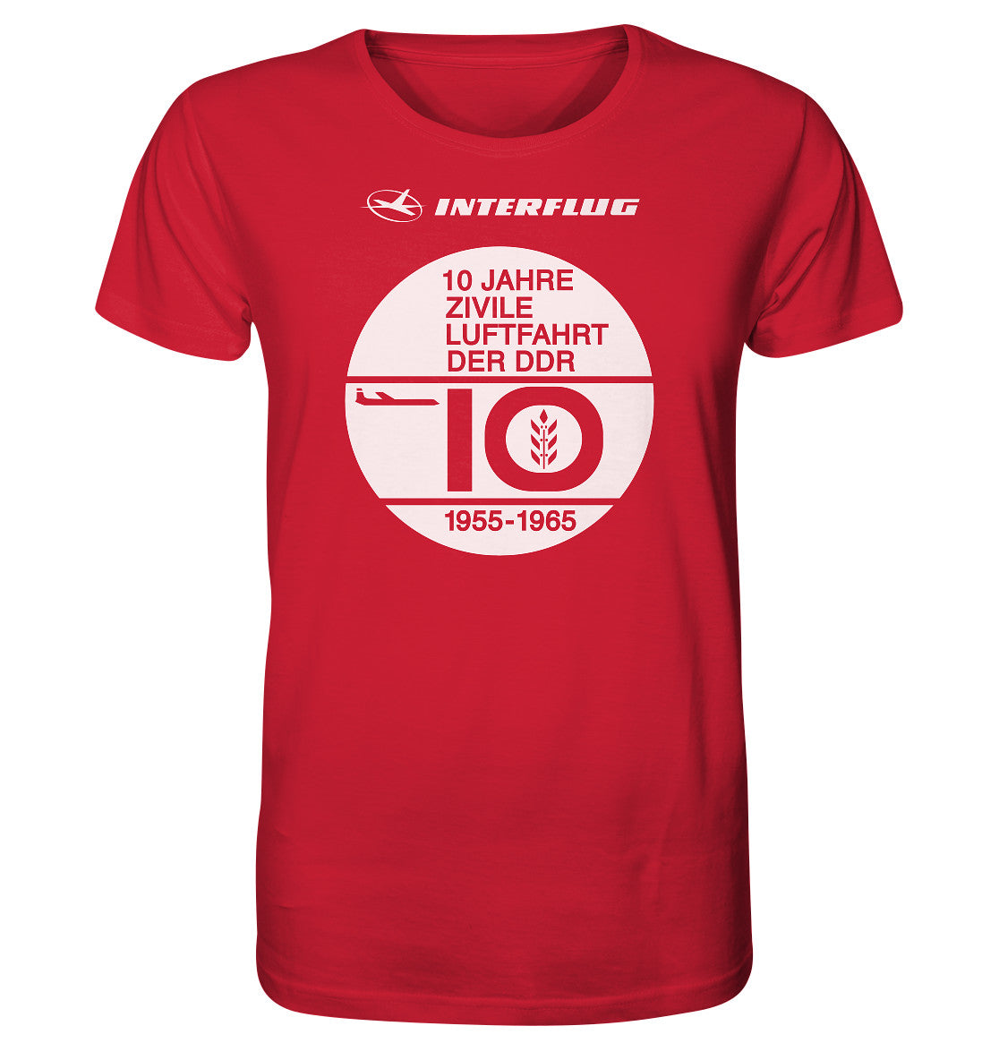 ORGANIC SHIRT UNISEX • 10 JAHRE INTERFLUG