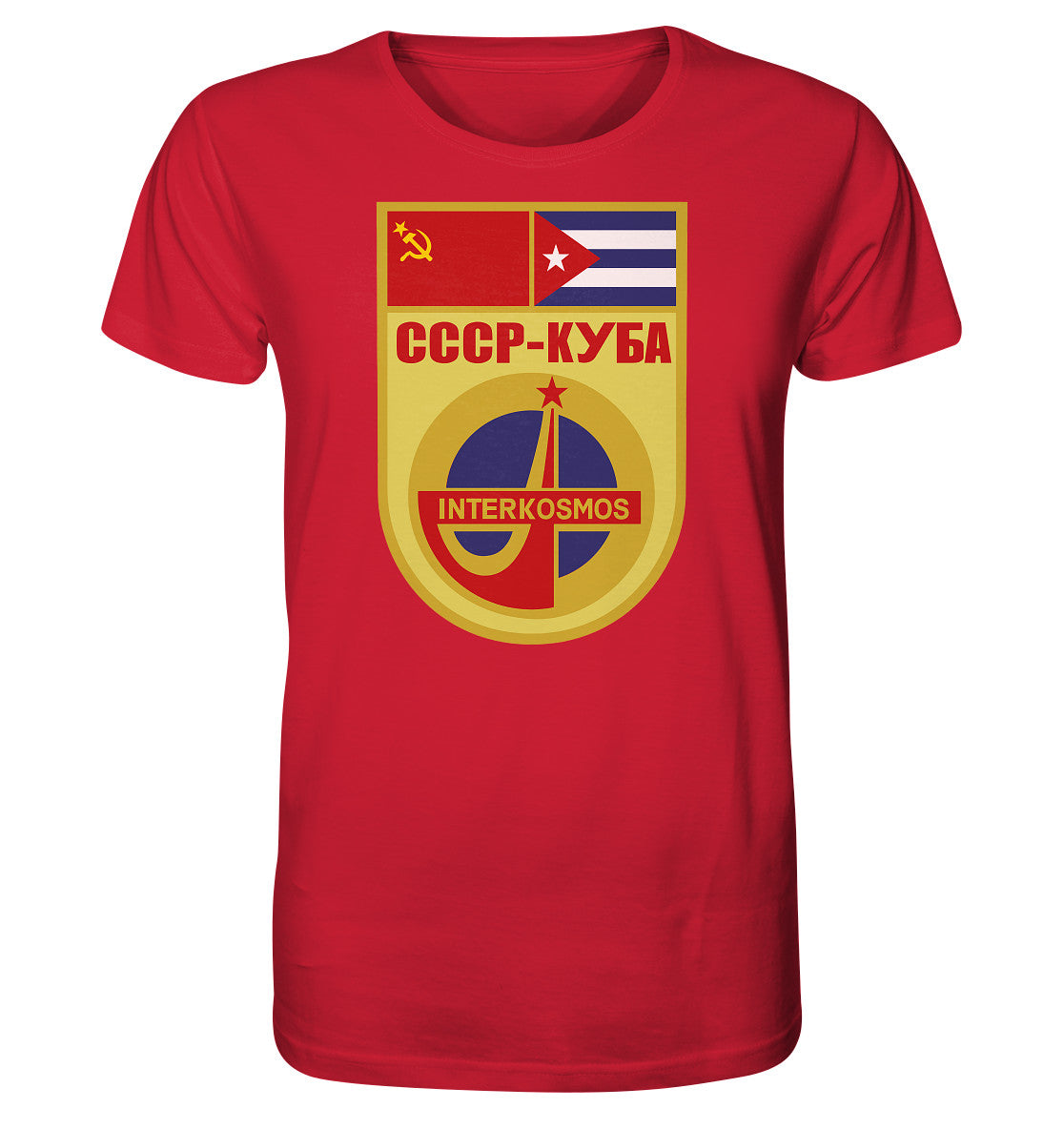 ORGANIC SHIRT UNISEX • INTERKOSMOS CCCP-KUBA WIMPEL