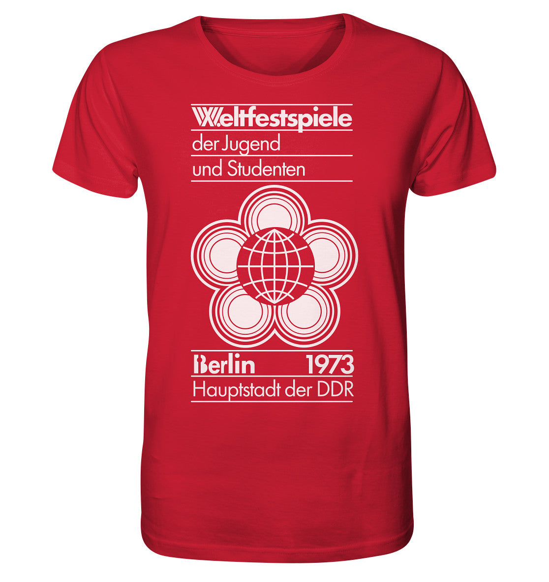 ORGANIC SHIRT UNISEX • WELTFESTSPIELE BERLIN 1973 - PLAKATMOTIV