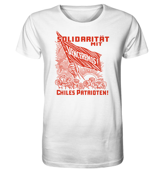 ORGANIC SHIRT UNISEX • VENCEREMOS - SOLIDARITÄT MIT CHILES PATRIOTEN