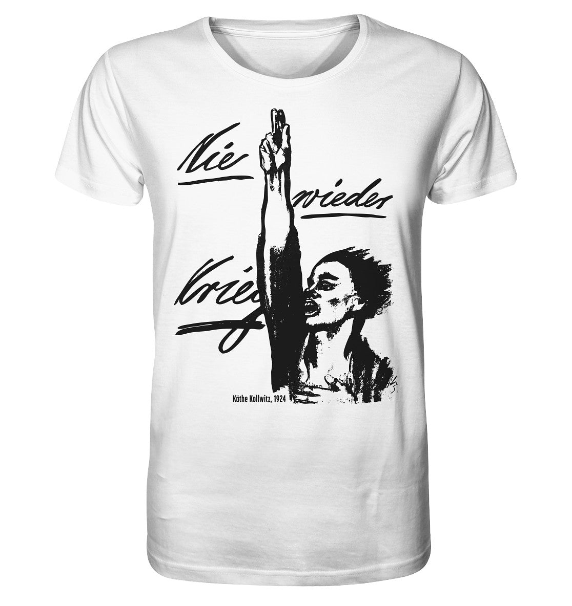 ORGANIC SHIRT UNISEX • NIE WIEDER KRIEG - KÄTHE KOLLWITZ