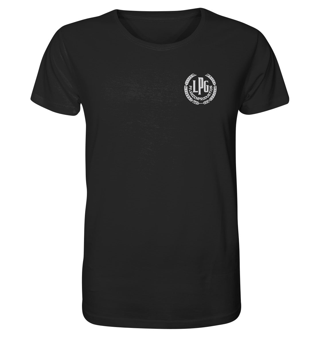 BESTICKTES BIO-SHIRT • LPG - PFLANZENPRODUKTION