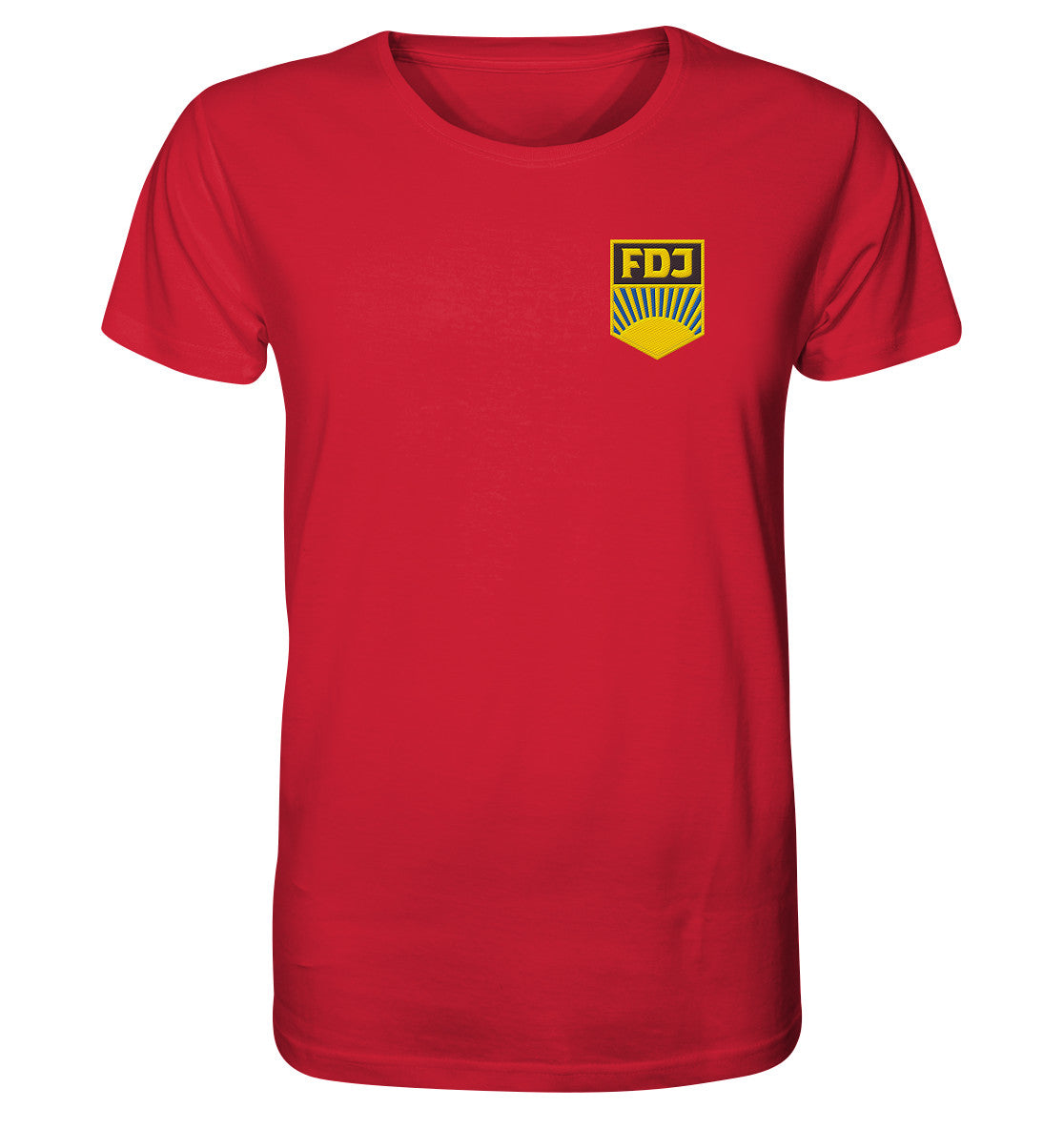 BESTICKTES BIO-SHIRT • FDJ - FARBE