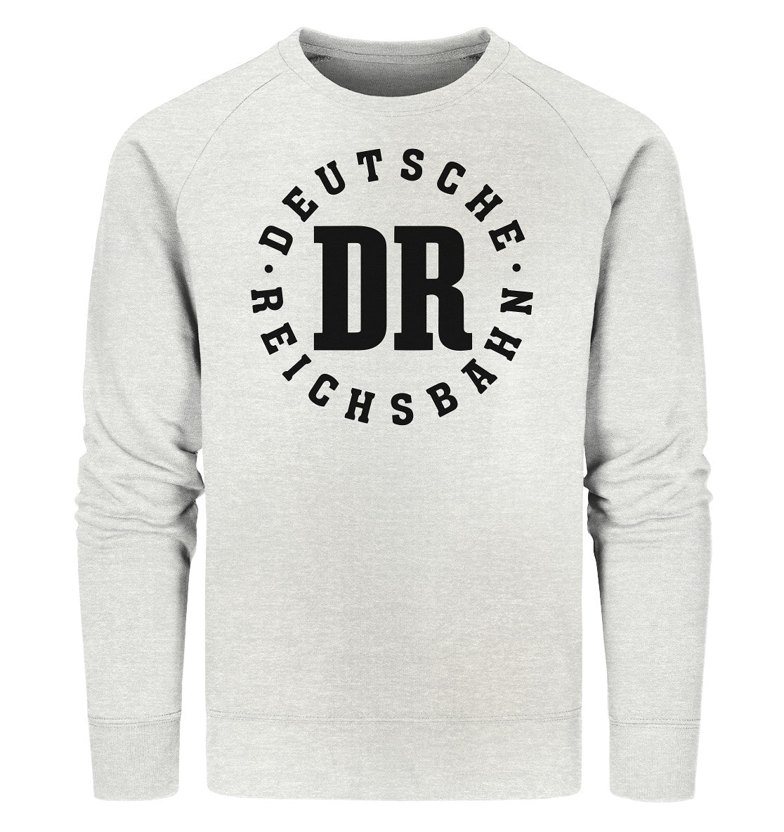 PREMIUM ORGANIC SWEATER UNISEX • DR DEUTSCHE REICHSBAHN - WEISS