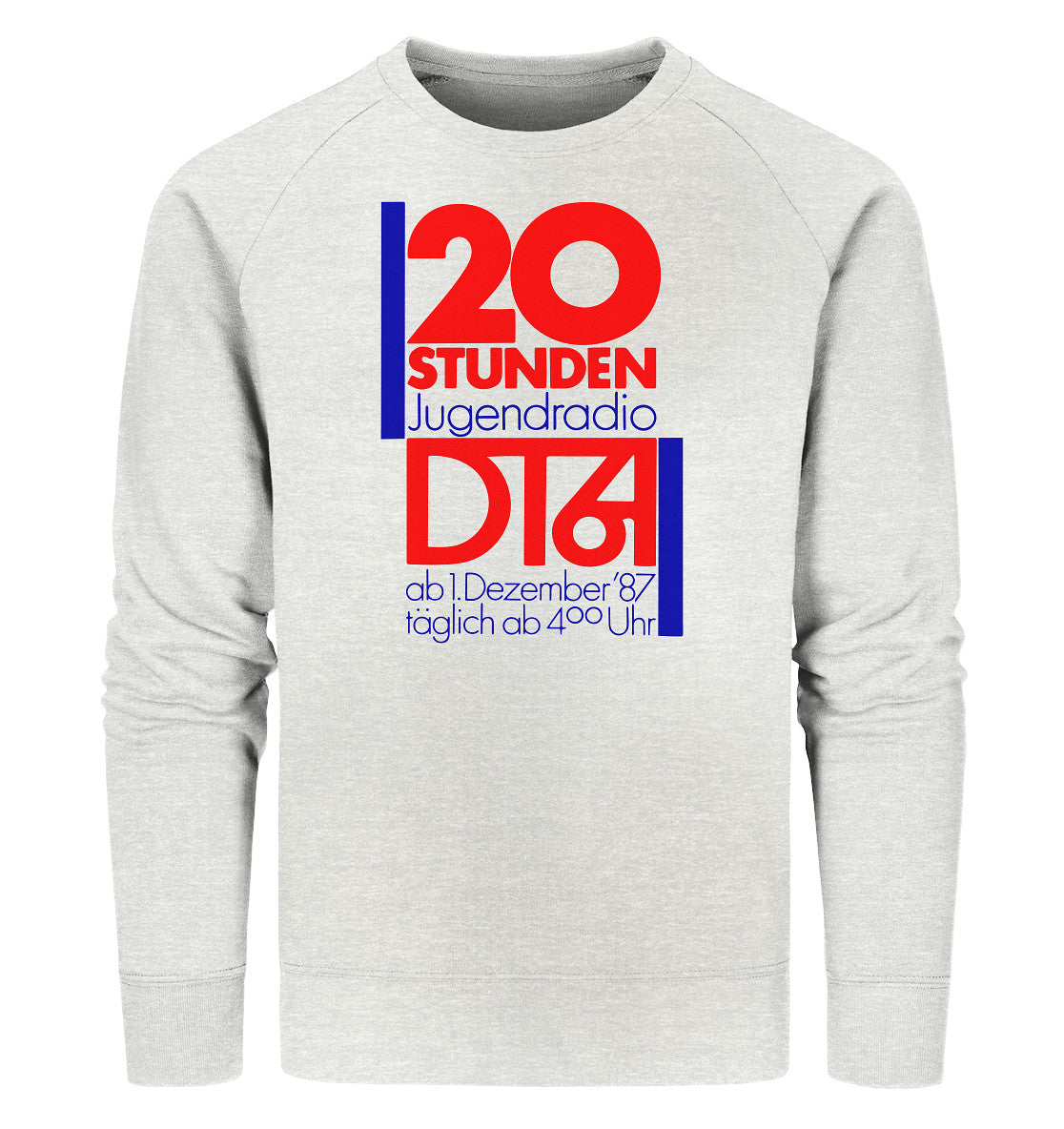 PREMIUM ORGANIC SWEATER UNISEX • 20 STUNDEN JUGENDRADIO DT64