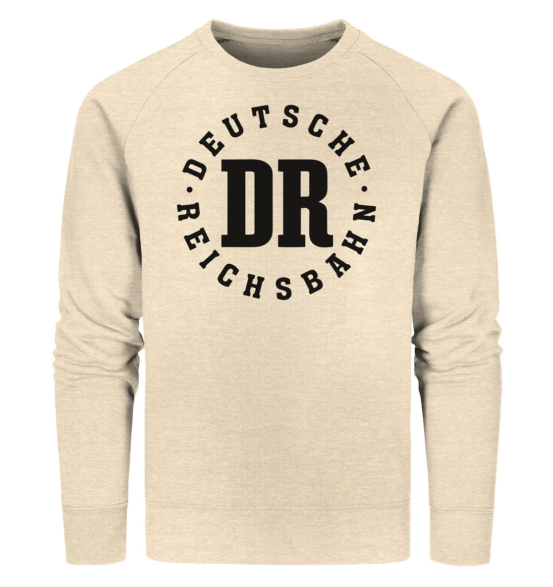 PREMIUM ORGANIC SWEATER UNISEX • DR DEUTSCHE REICHSBAHN - WEISS