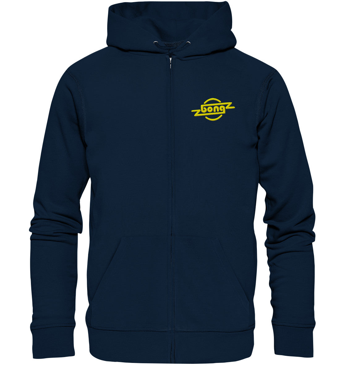 ORGANIC HOODIE ZIPPER BESTICKT • BONG: DDR POP-CHARTS