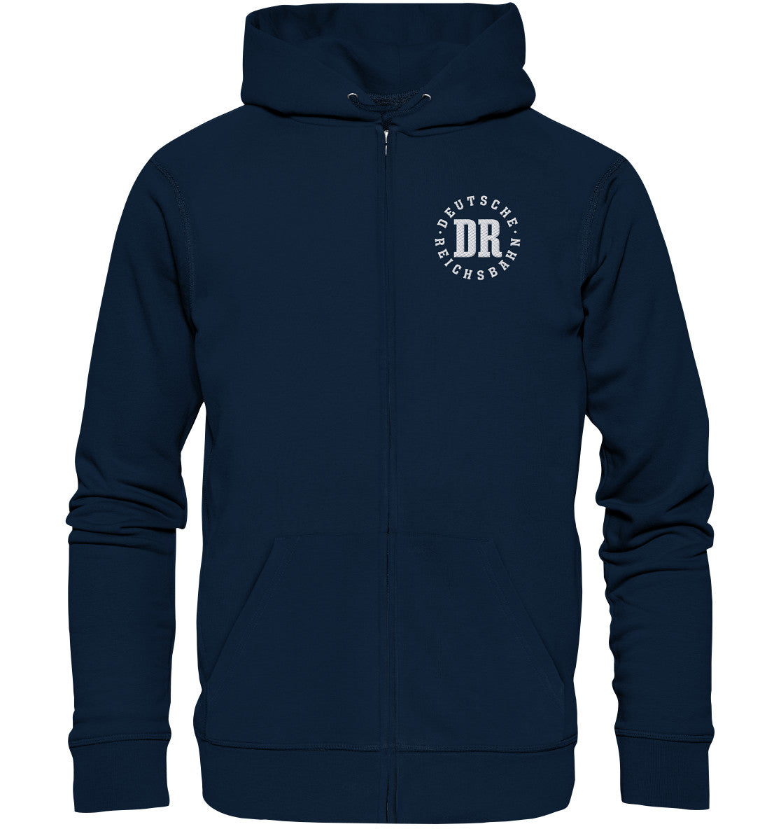 ORGANIC HOODIE ZIPPER BESTICKT • DR - DEUTSCHE REICHSBAHN