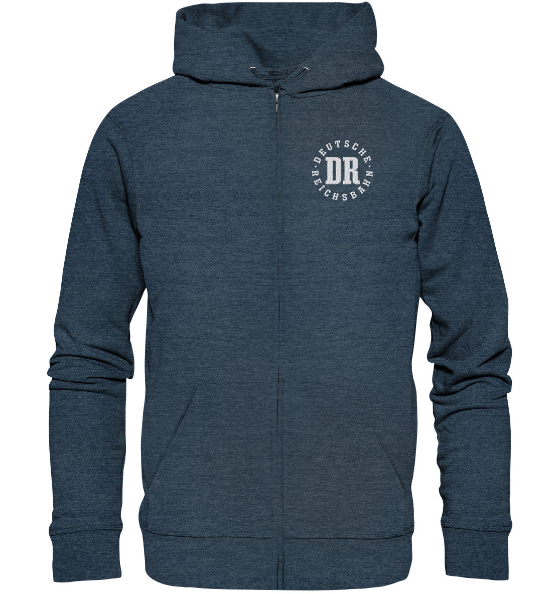 ORGANIC HOODIE ZIPPER BESTICKT • DR - DEUTSCHE REICHSBAHN