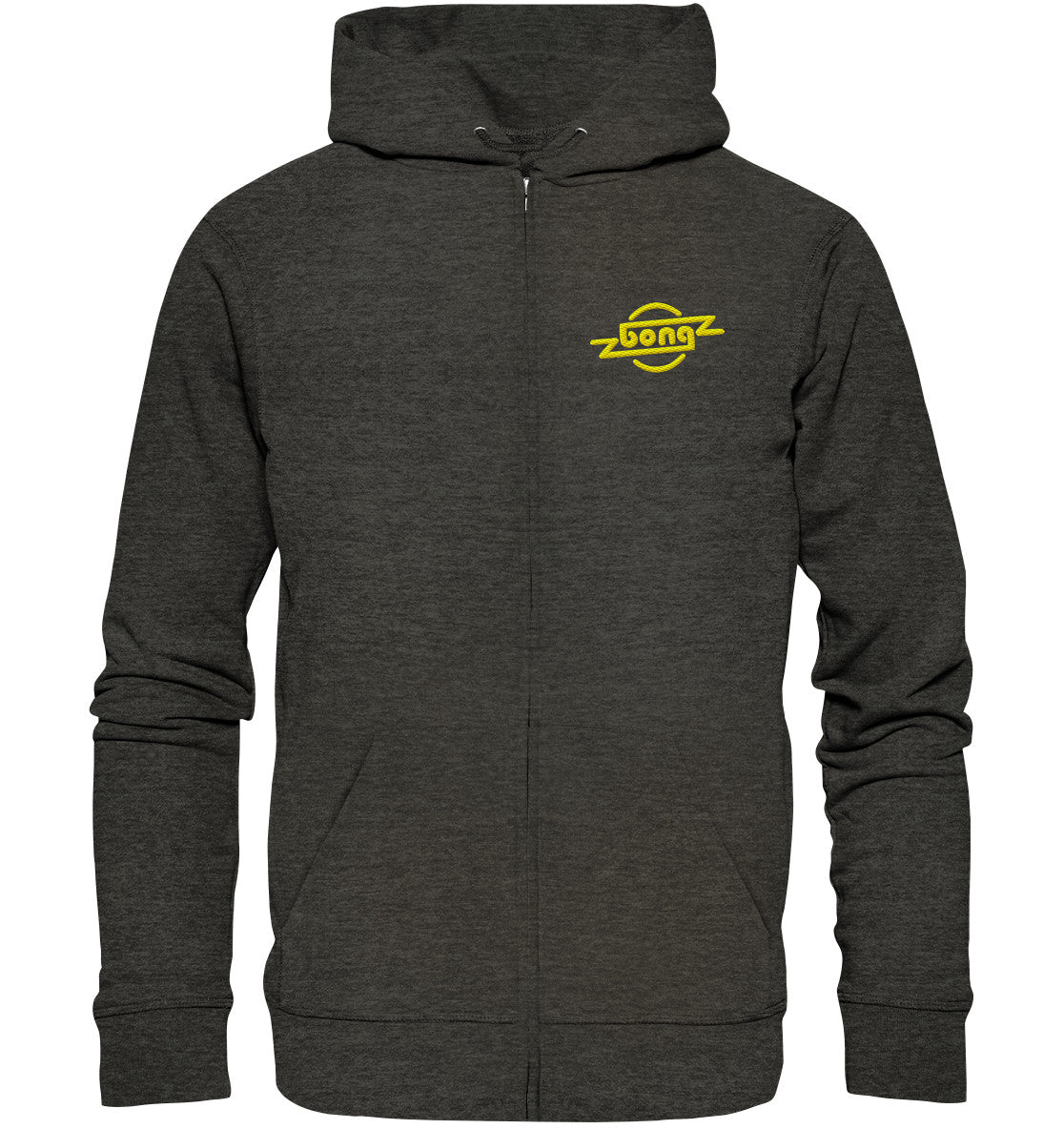 ORGANIC HOODIE ZIPPER BESTICKT • BONG: DDR POP-CHARTS