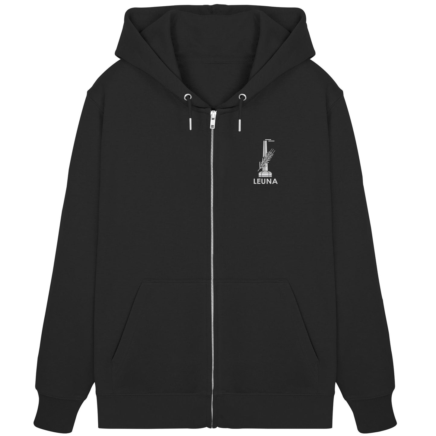 ORGANIC HOODIE ZIPPER BESTICKT • LEUNA WERKE HALLE