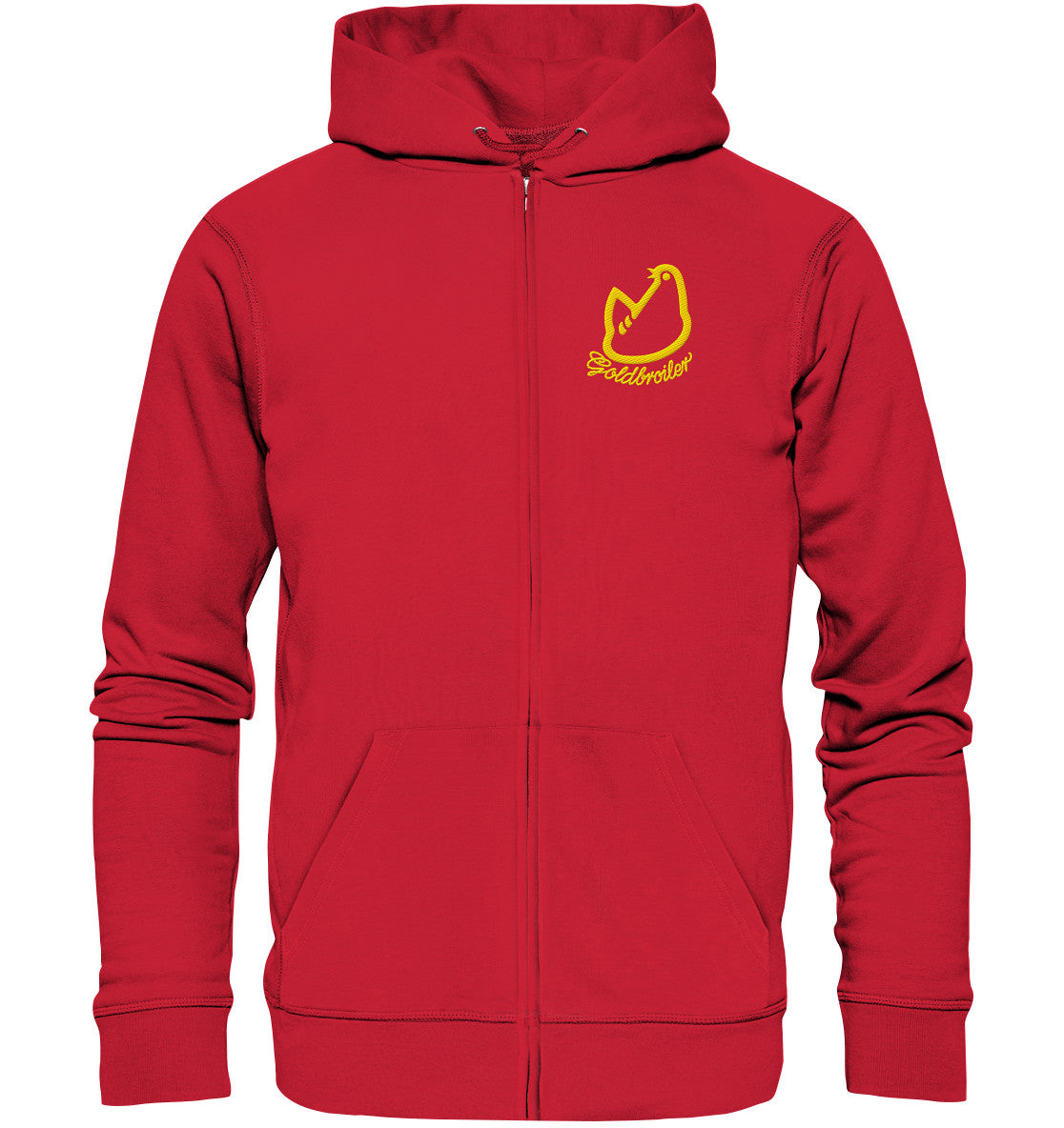 ORGANIC HOODIE ZIPPER BESTICKT • GOLDBROILER