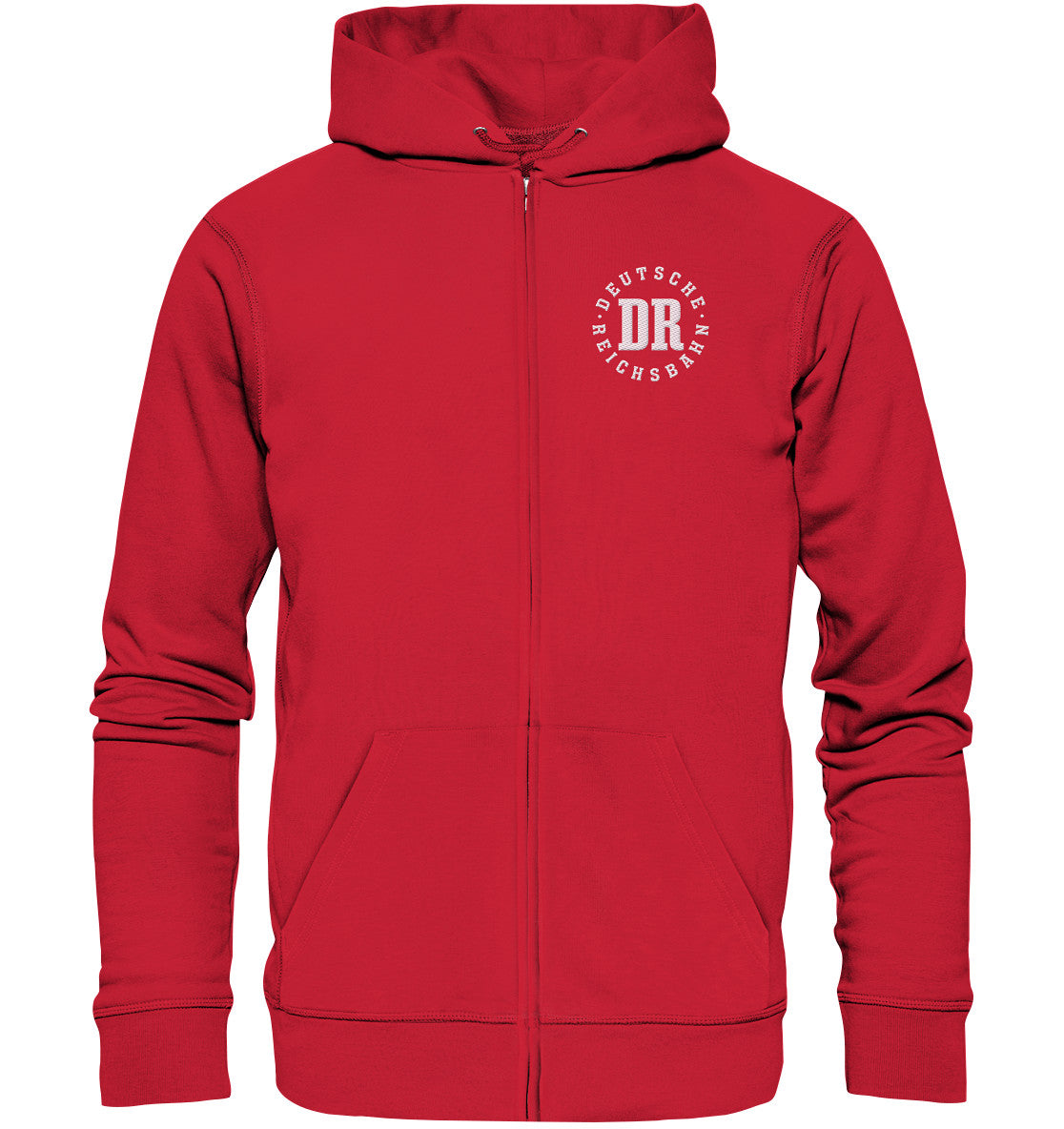 ORGANIC HOODIE ZIPPER BESTICKT • DR - DEUTSCHE REICHSBAHN