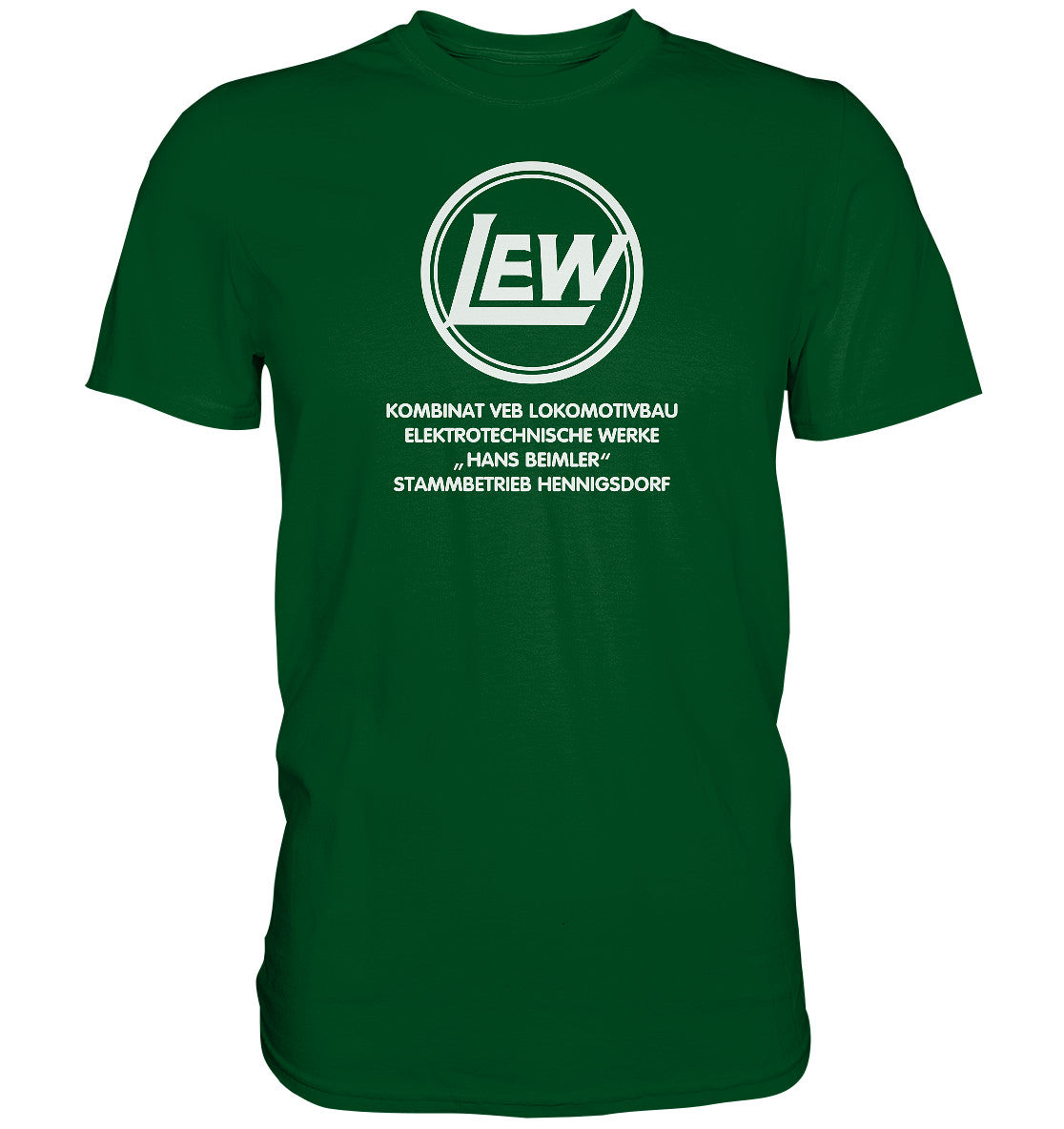 PREMIUM SHIRT UNISEX • LEW - VEB LOKOMOTIVBAU HENNIGSDORF