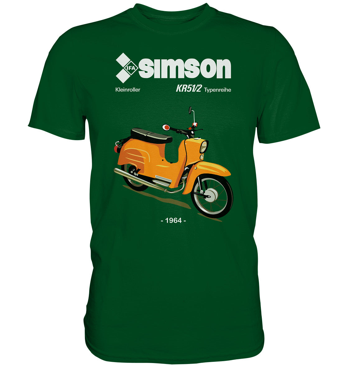 PREMIUM SHIRT UNISEX • SIMSON SCHWALBE KR51-2 (ORIGINALPROSPEKT 1964)