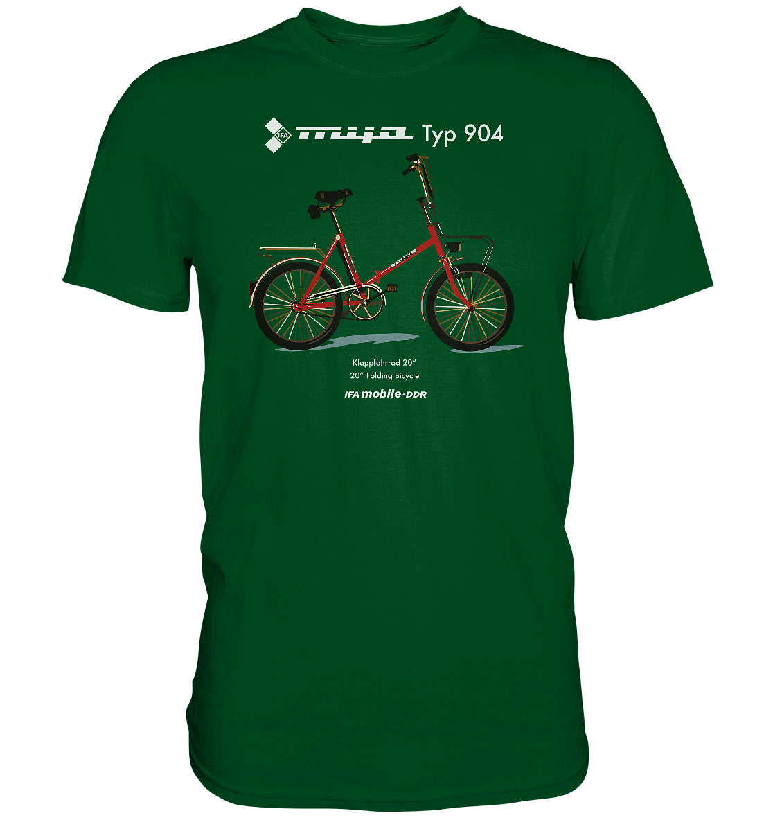 PREMIUM SHIRT UNISEX • MIFA KLAPPRAD TYP 904 - ORIGINAL WERBUNG