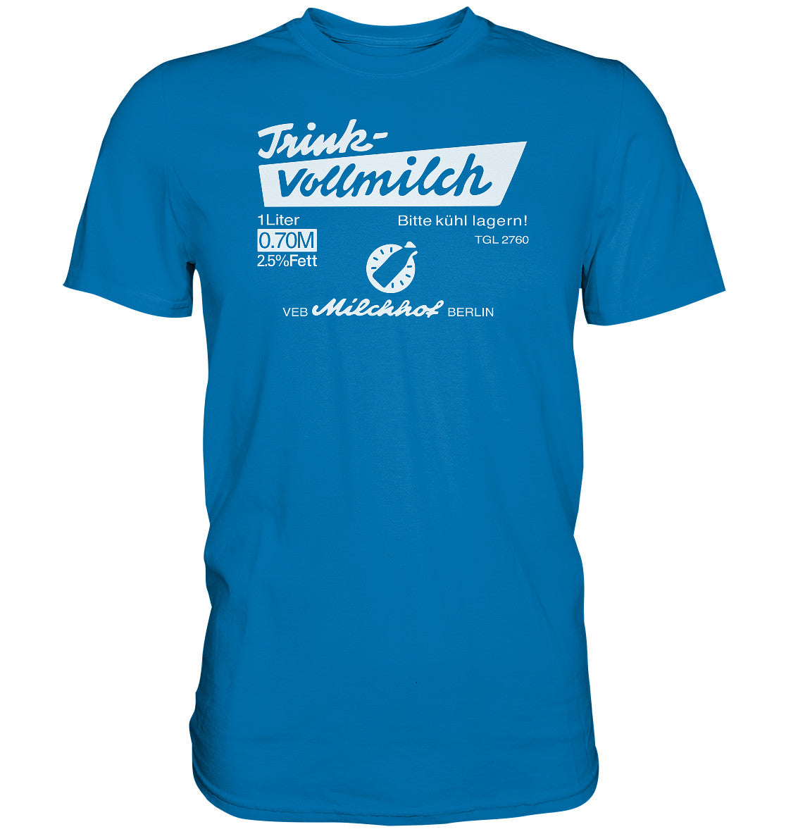 PREMIUM SHIRT UNISEX • TRINK-VOLLMILCH dunkel