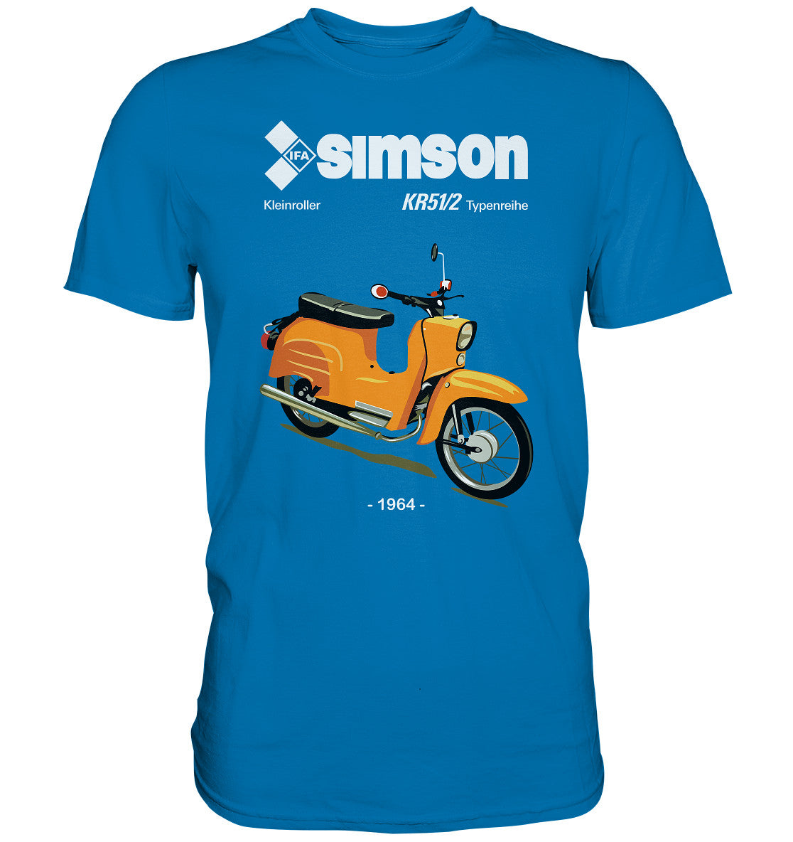 PREMIUM SHIRT UNISEX • SIMSON SCHWALBE KR51-2 (ORIGINALPROSPEKT 1964)