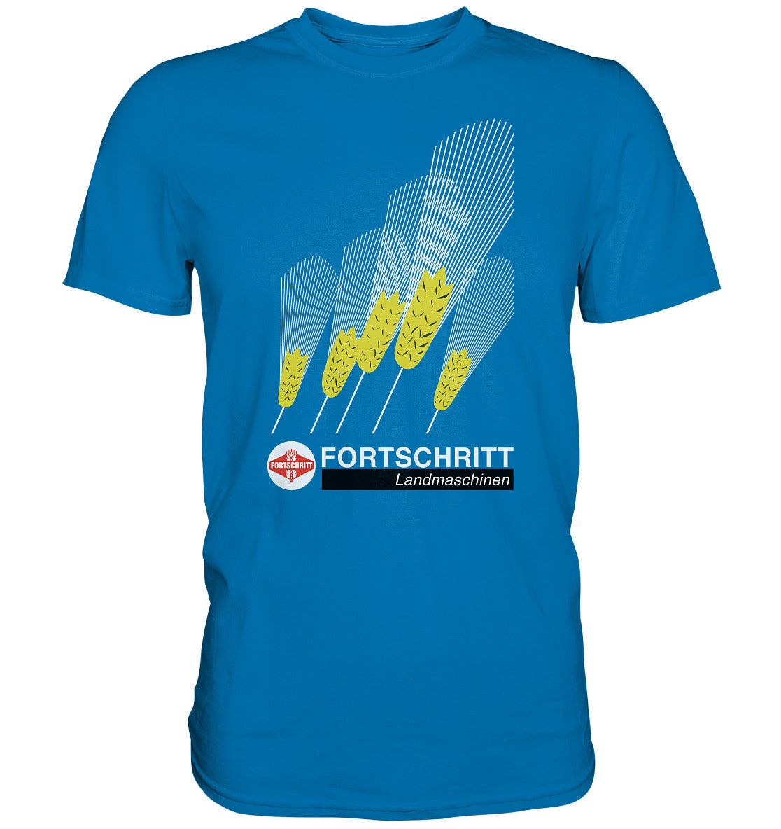 PREMIUM SHIRT UNISEX • FORTSCHRITT LANDMASCHINEN - PLAKATMOTIV