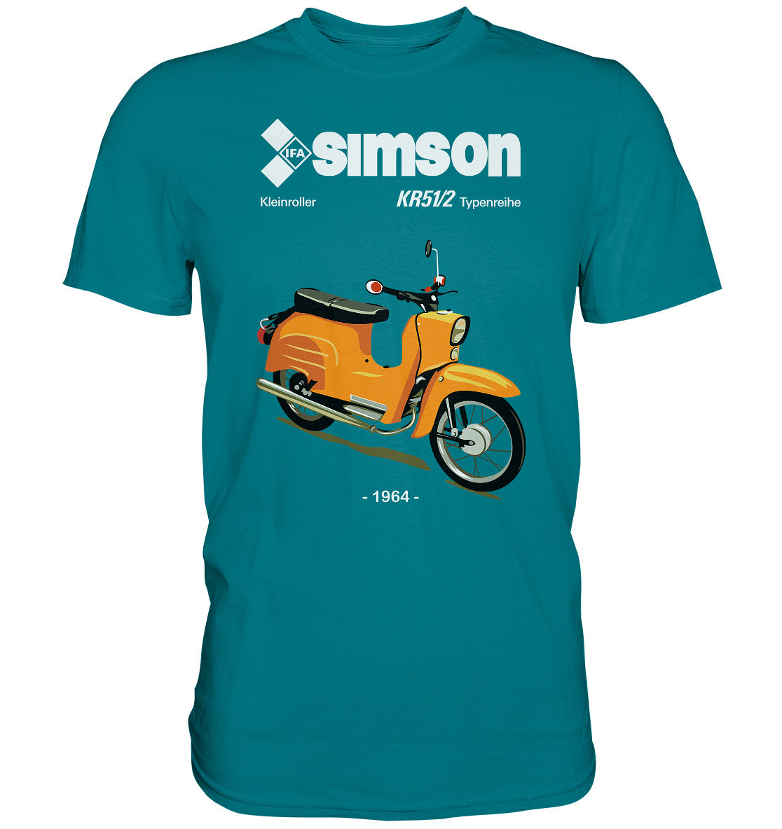 PREMIUM SHIRT UNISEX • SIMSON SCHWALBE KR51-2 (ORIGINALPROSPEKT 1964)