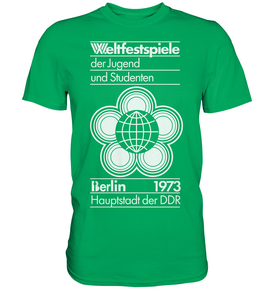 PREMIUM SHIRT UNISEX • WELTFESTSPIELE BERLIN 1973 - PLAKATMOTIV