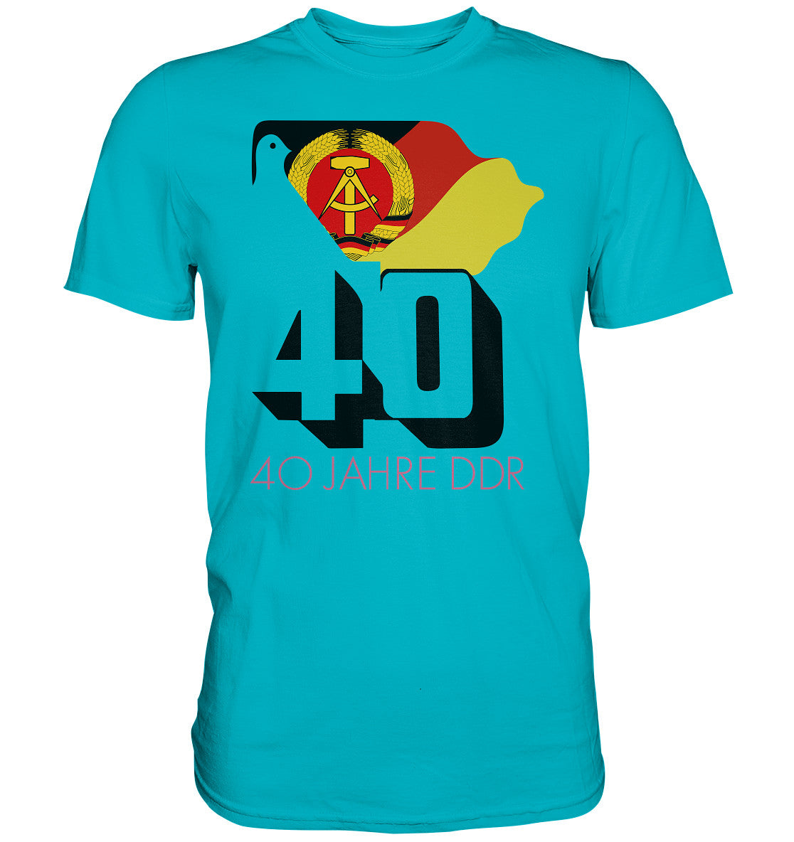 PREMIUM SHIRT UNISEX • 40 JAHRE DDR - hell