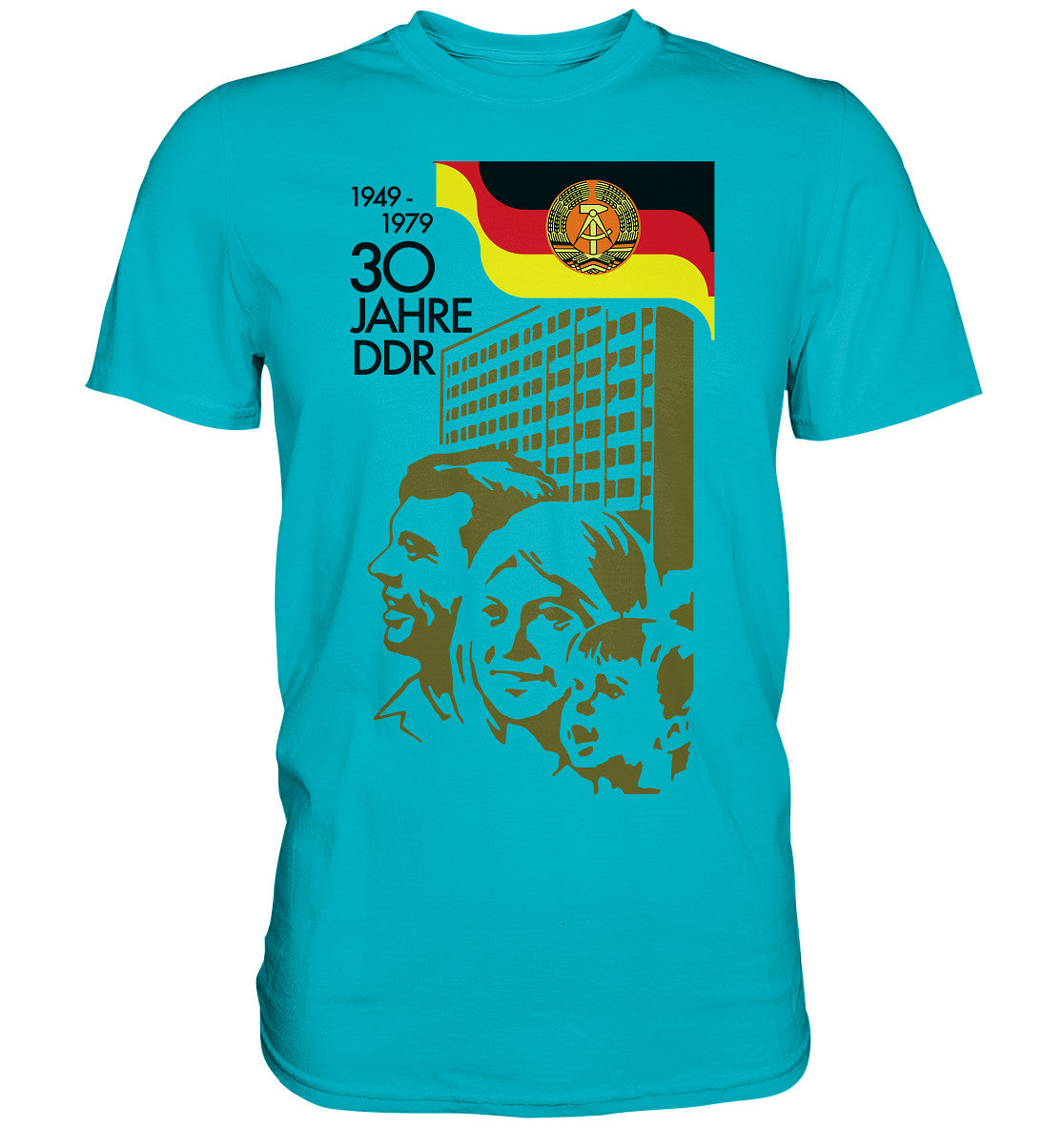 PREMIUM SHIRT UNISEX • 30 JAHRE DDR - BRIEFMARKE