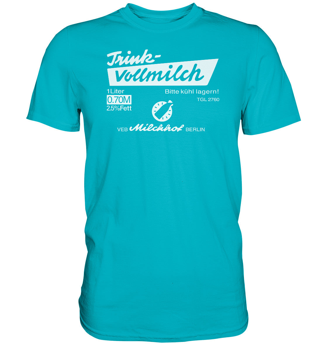 PREMIUM SHIRT UNISEX • TRINK-VOLLMILCH dunkel