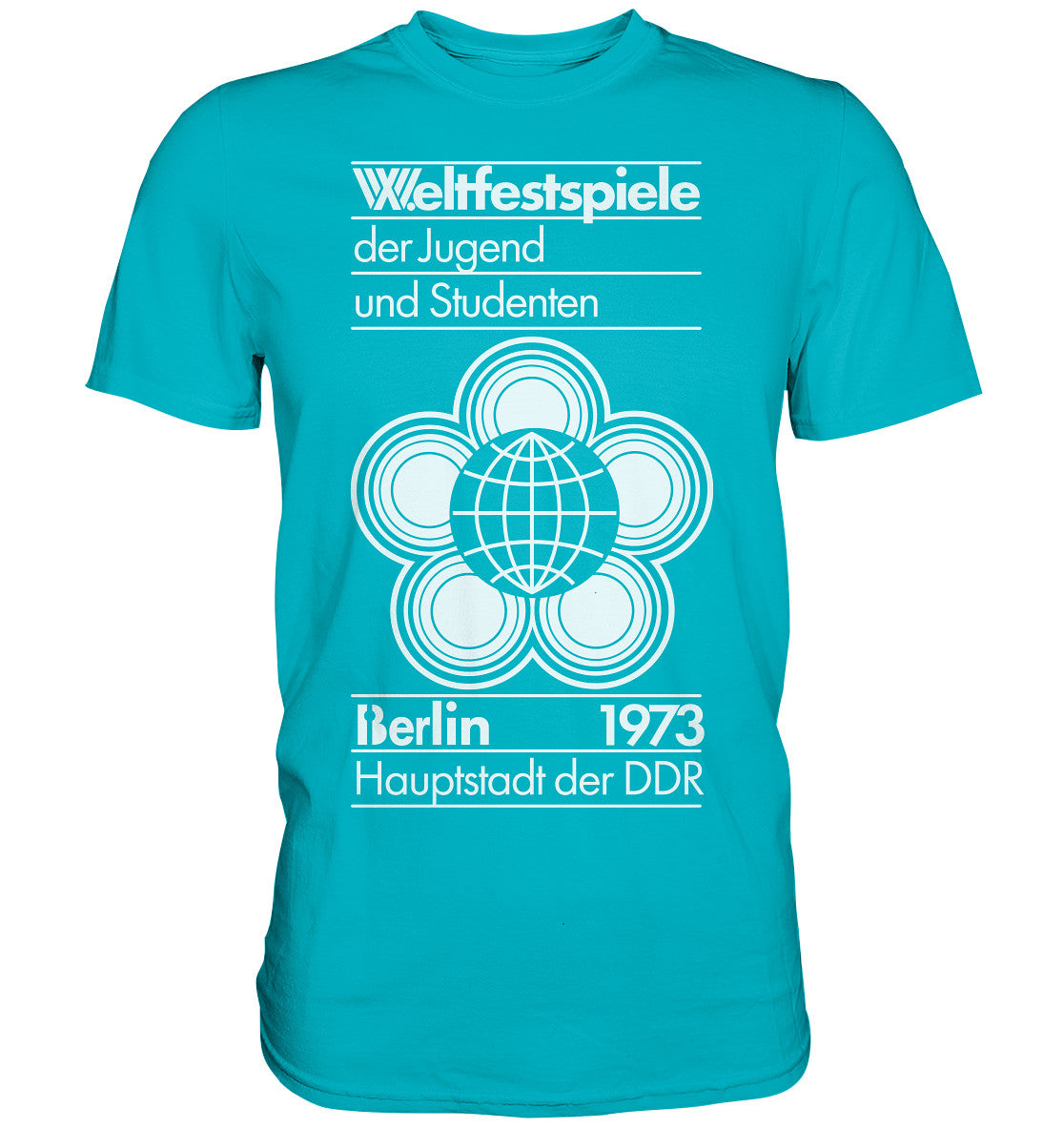 PREMIUM SHIRT UNISEX • WELTFESTSPIELE BERLIN 1973 - PLAKATMOTIV