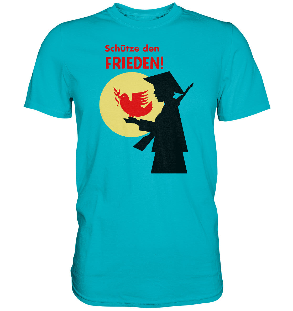 PREMIUM SHIRT UNISEX • SCHÜTZE DEN FRIEDEN! SOLIDARITÄT MIT VIETNAM