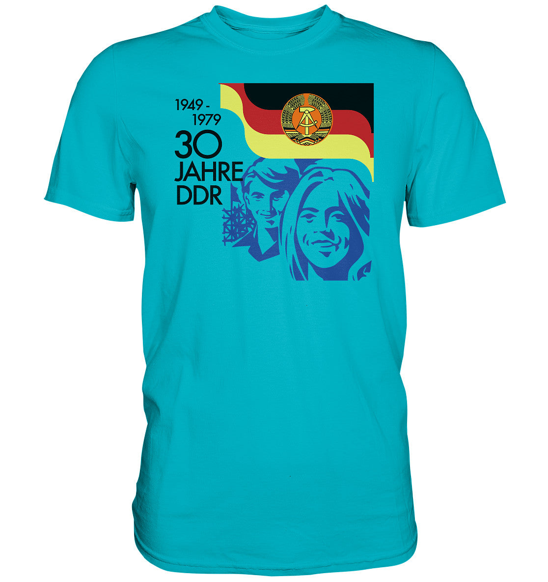 PREMIUM SHIRT UNISEX • 30 JAHRE DDR - BRIEFMARKE