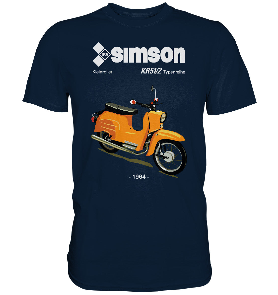 PREMIUM SHIRT UNISEX • SIMSON SCHWALBE KR51-2 (ORIGINALPROSPEKT 1964)