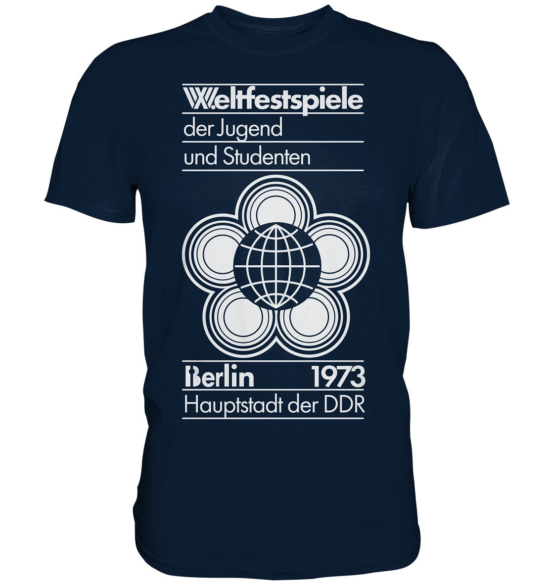 PREMIUM SHIRT UNISEX • WELTFESTSPIELE BERLIN 1973 - PLAKATMOTIV