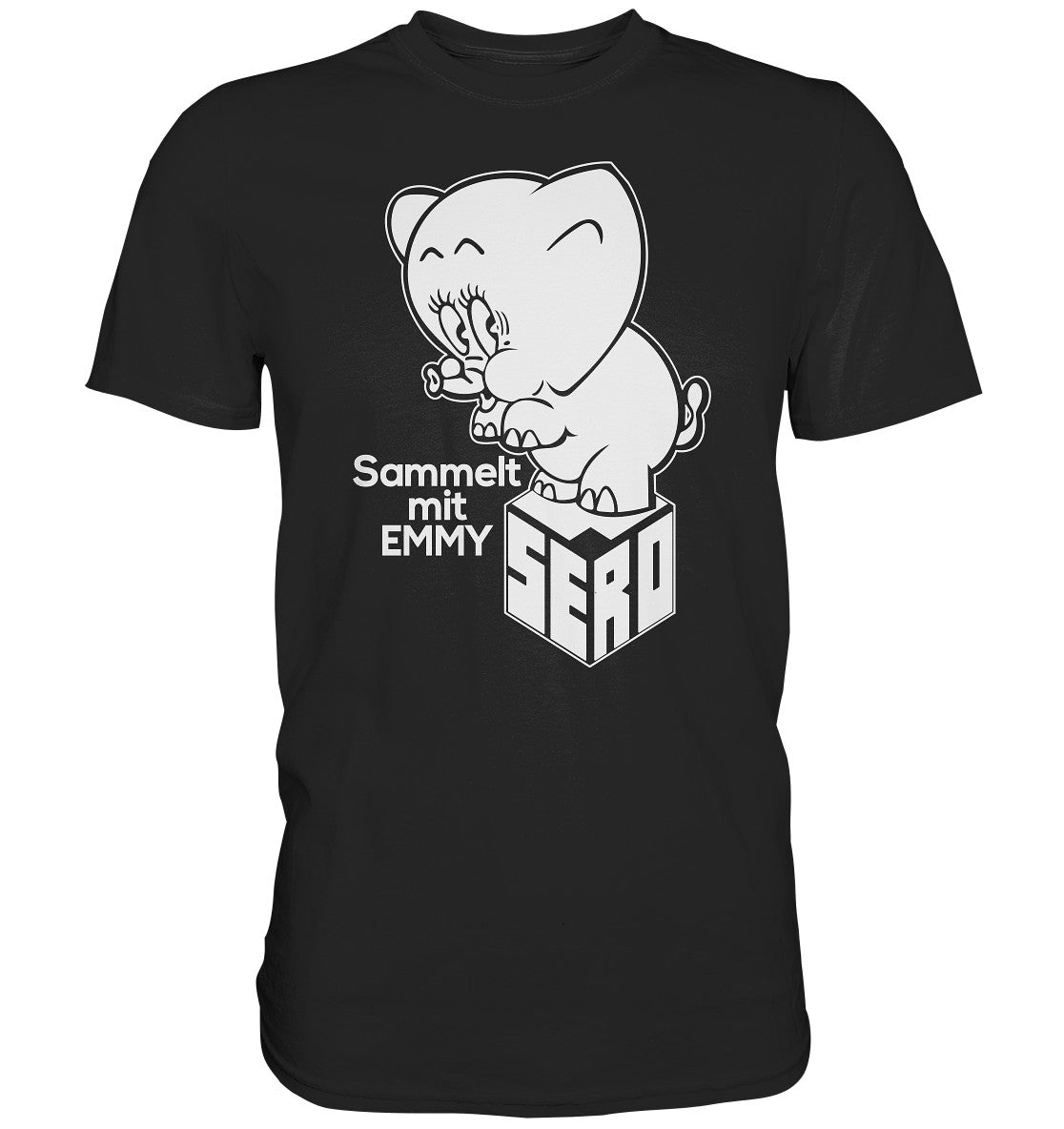 PREMIUM SHIRT UNISEX • SERO - SAMMELT MIT EMMY- monochrom