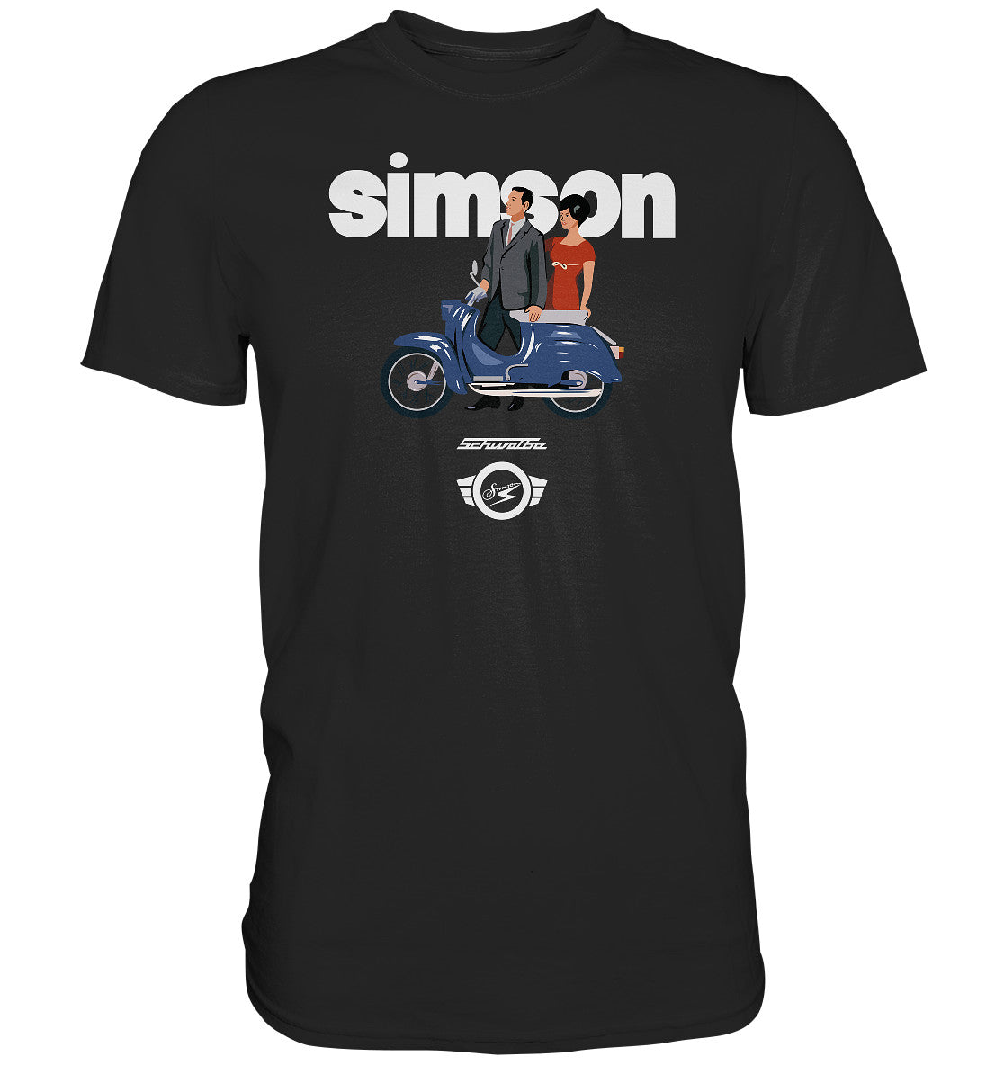 PREMIUM SHIRT UNISEX • SIMSON SCHWALBE - ORIGINAL WERBUNG 1964