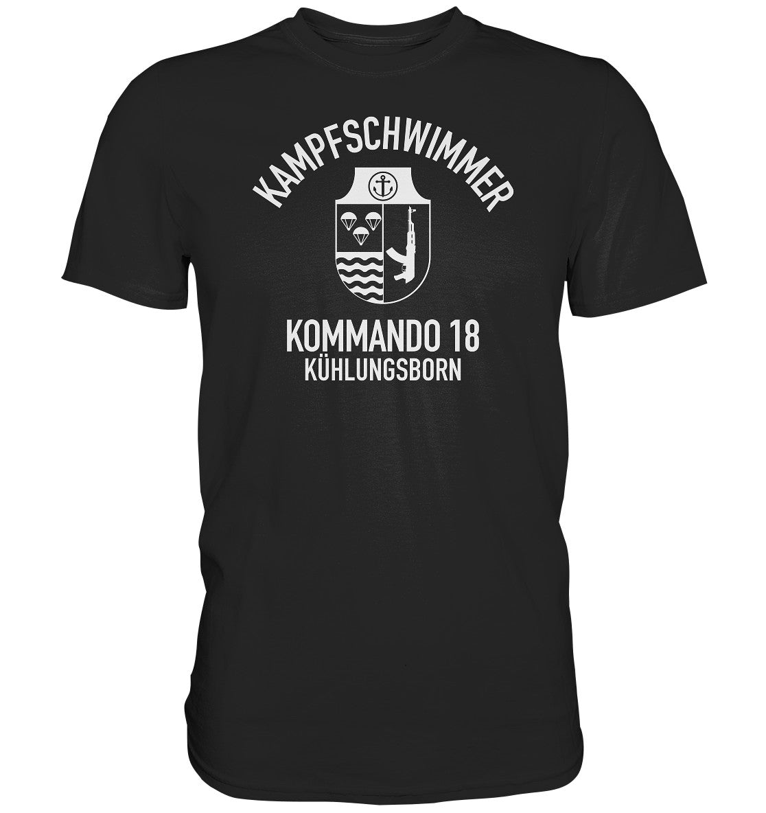 PREMIUM SHIRT UNISEX • DDR KAMPFSCHWIMMER KÜHLUNGSBORN - dunkel