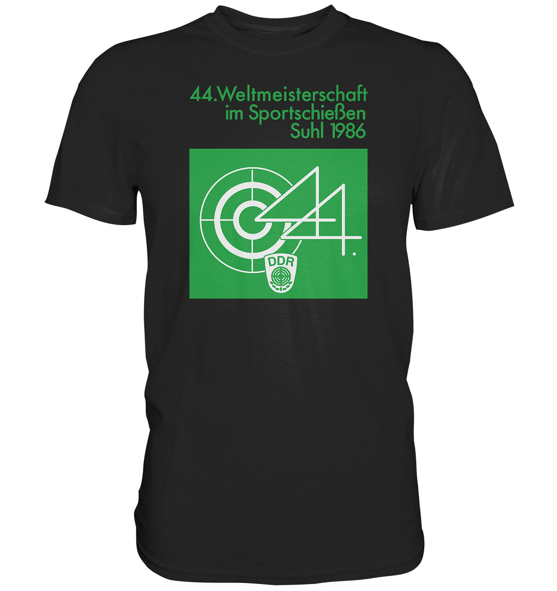 PREMIUM SHIRT UNISEX • WELTMEISTERSCHAFT SPORTSCHIESSEN SUHL 1986