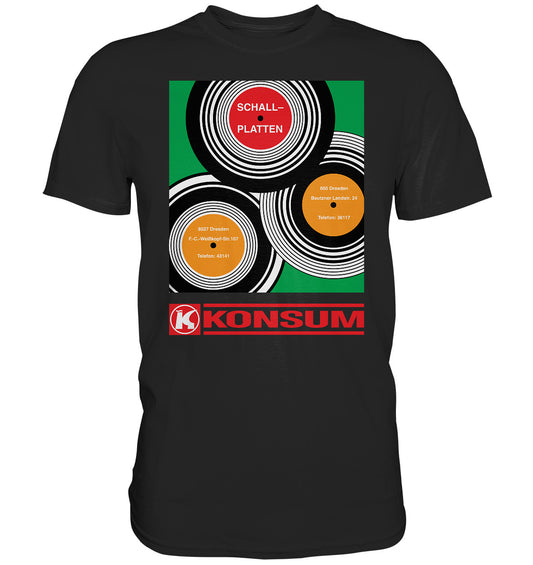 PREMIUM SHIRT UNISEX • KONSUM SCHALLPLATTEN DRESDEN