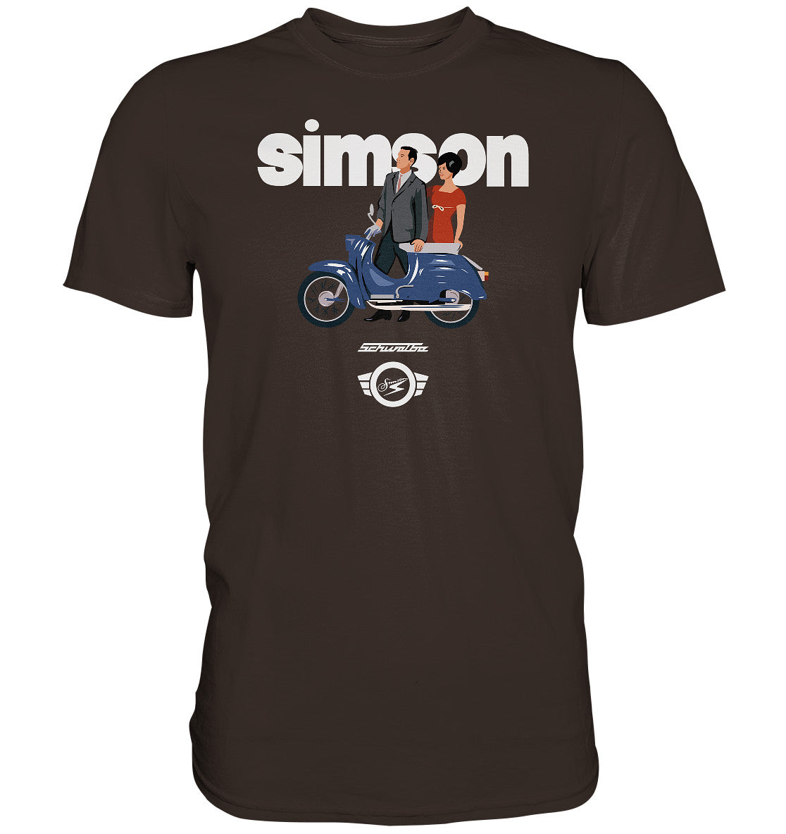 PREMIUM SHIRT UNISEX • SIMSON SCHWALBE - ORIGINAL WERBUNG 1964