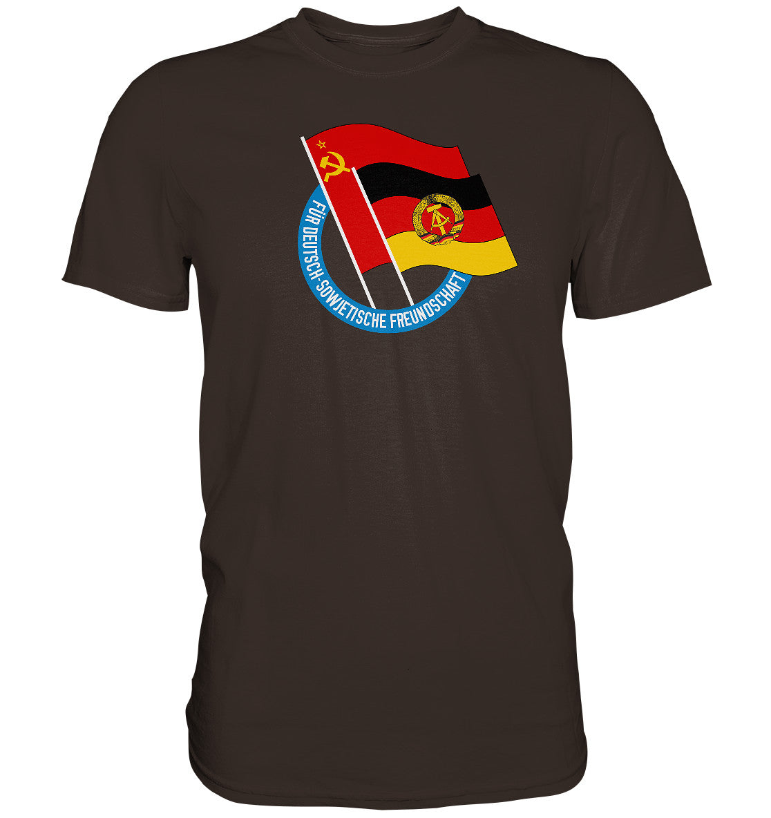 PREMIUM SHIRT UNISEX • DEUTSCH SOWJETISCHE FREUNDSCHAFT - dunkel