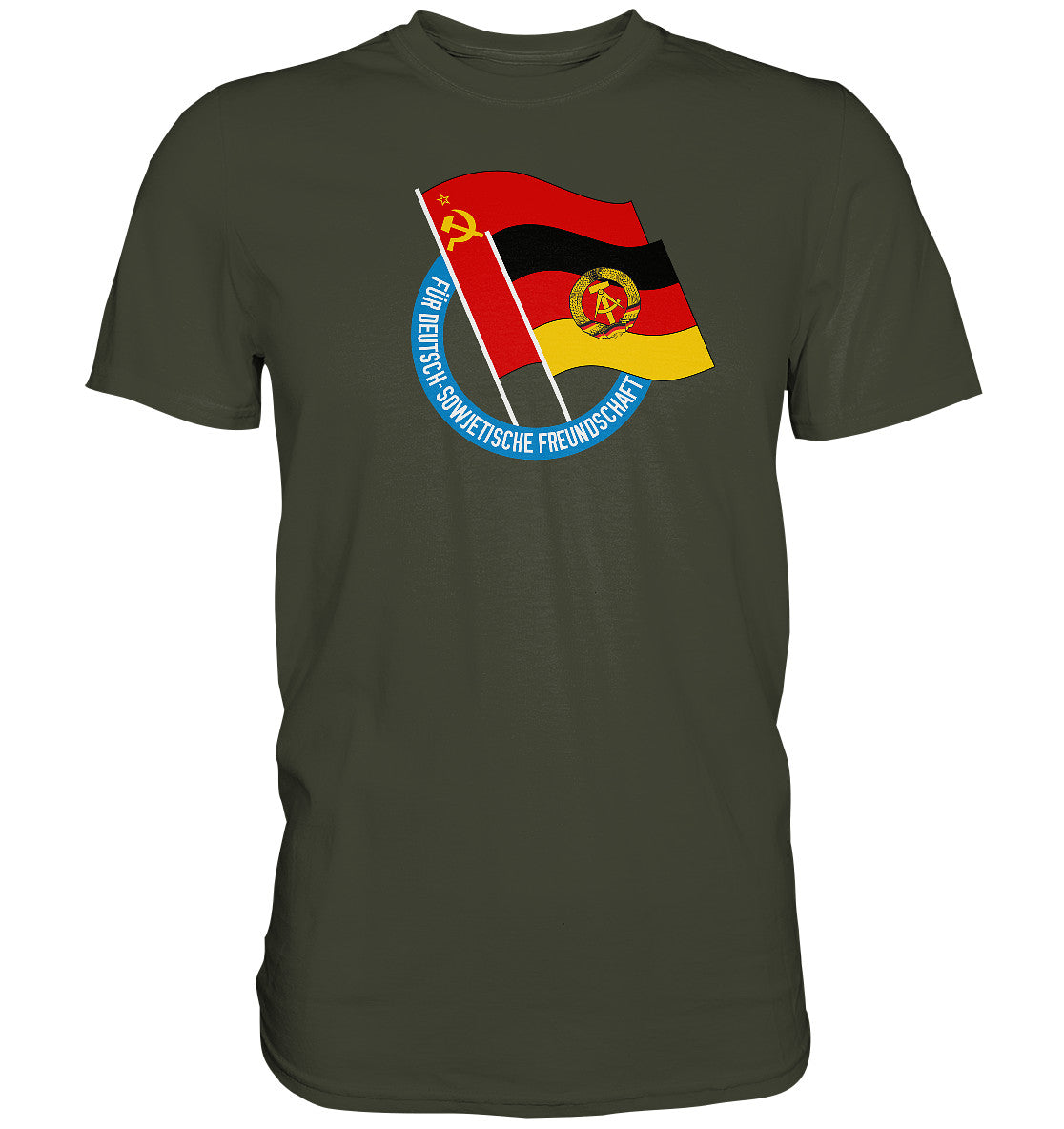 PREMIUM SHIRT UNISEX • DEUTSCH SOWJETISCHE FREUNDSCHAFT - dunkel