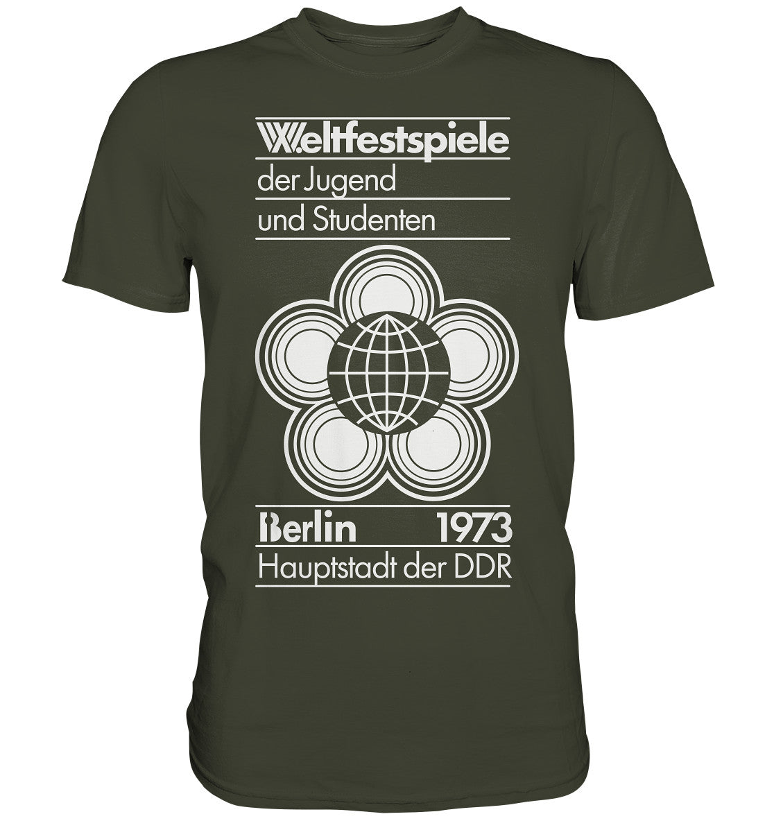 PREMIUM SHIRT UNISEX • WELTFESTSPIELE BERLIN 1973 - PLAKATMOTIV