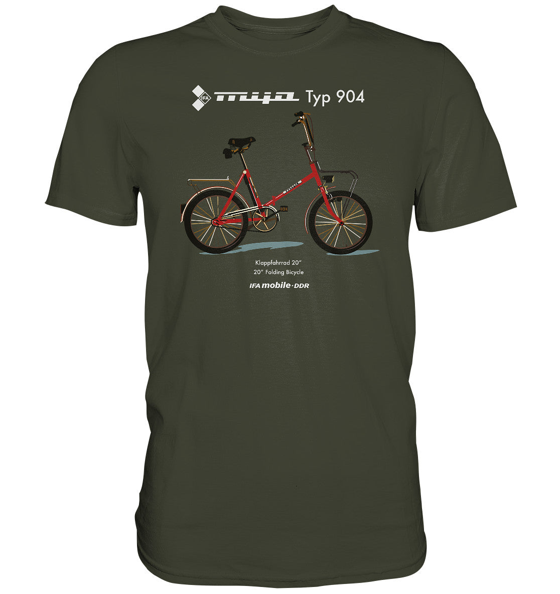 PREMIUM SHIRT UNISEX • MIFA KLAPPRAD TYP 904 - ORIGINAL WERBUNG