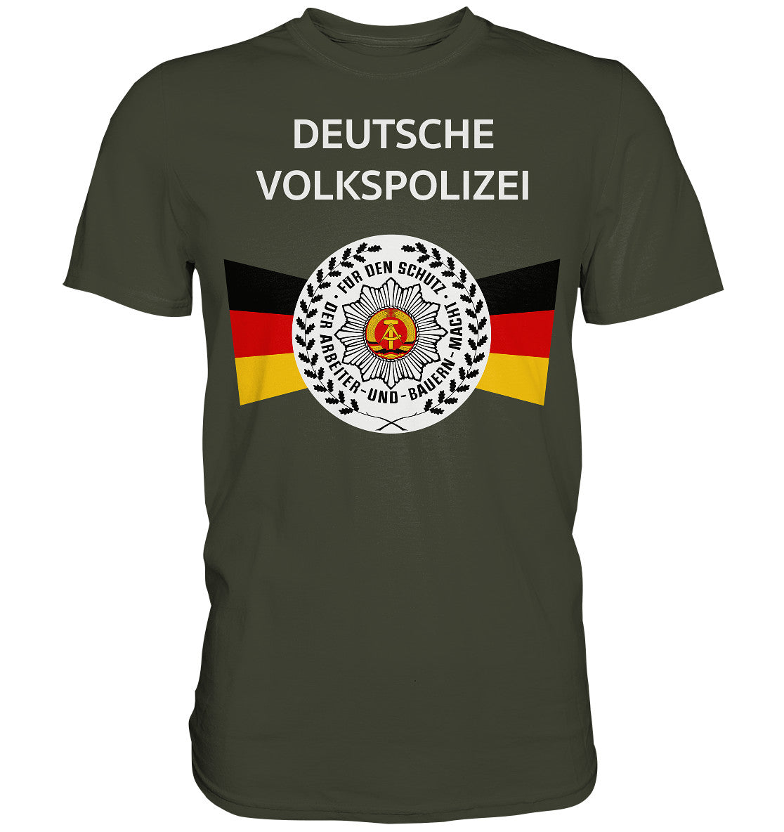 PREMIUM SHIRT UNISEX • DEUTSCHE VOLKSPOLIZEI - ORIGINAL WIMPEL